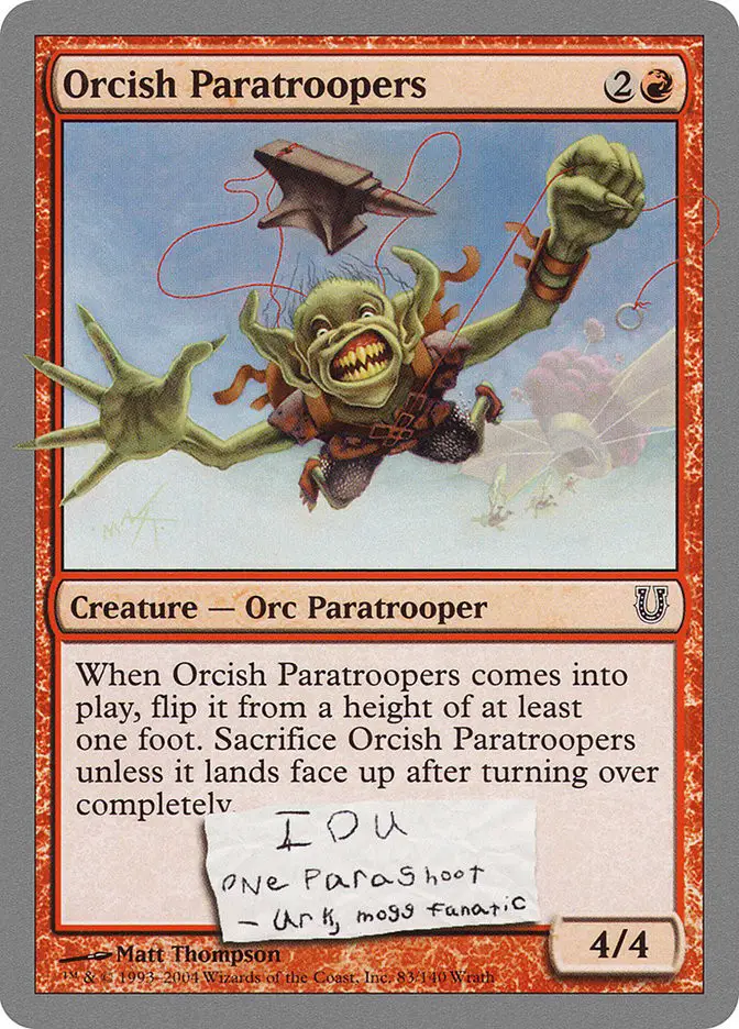 Orcish Paratroopers (Unhinged)
