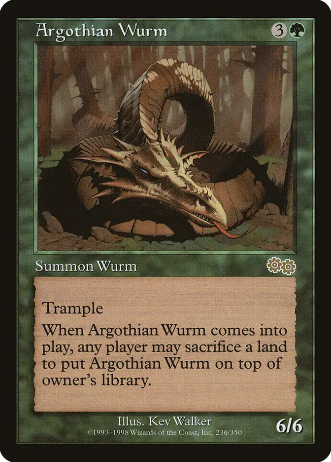 Argothian Wurm (Urza