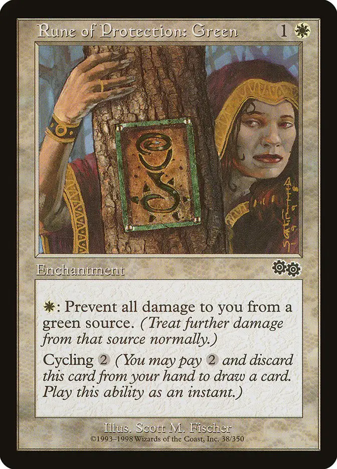 Rune of Protection  Green (Urza