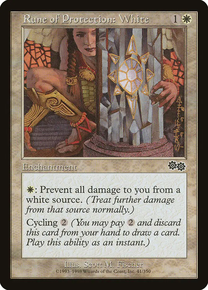 Rune of Protection  White (Urza