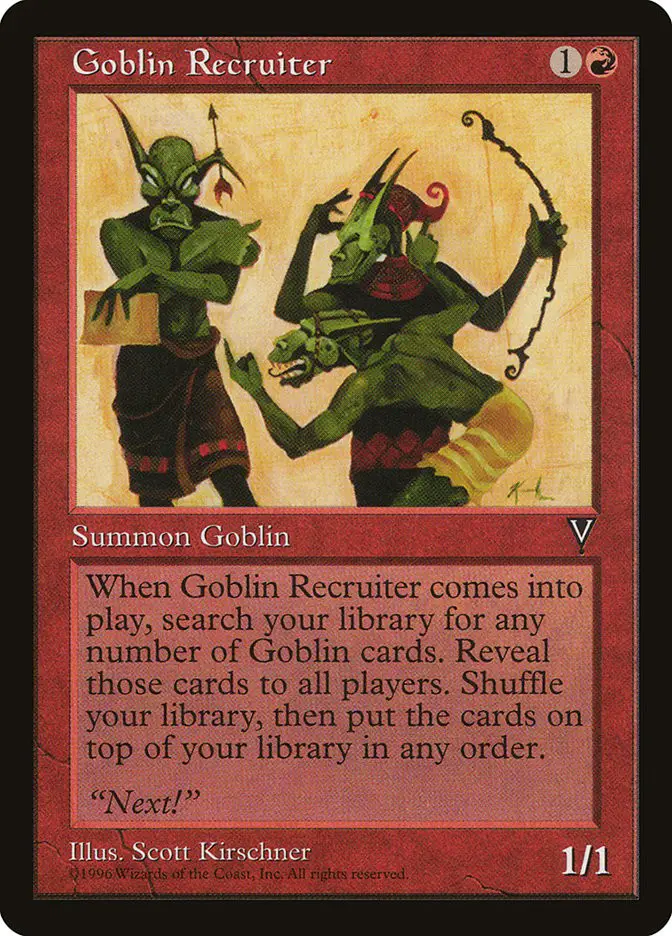 Goblin Recruiter (Visions)
