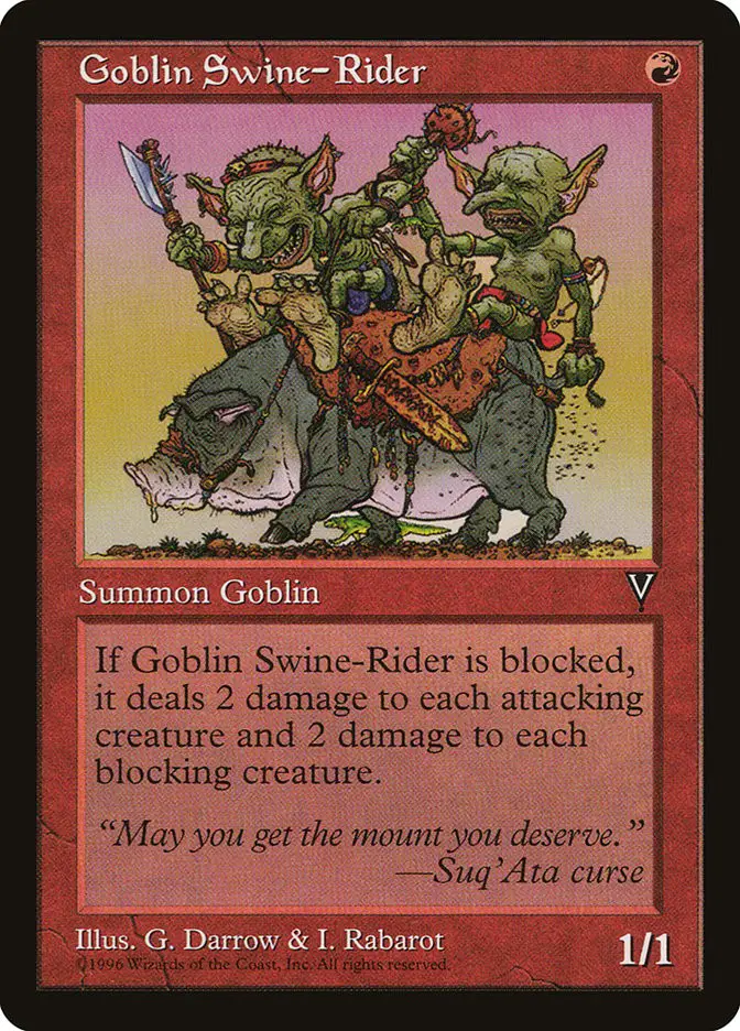 Goblin Swine Rider (Visions)