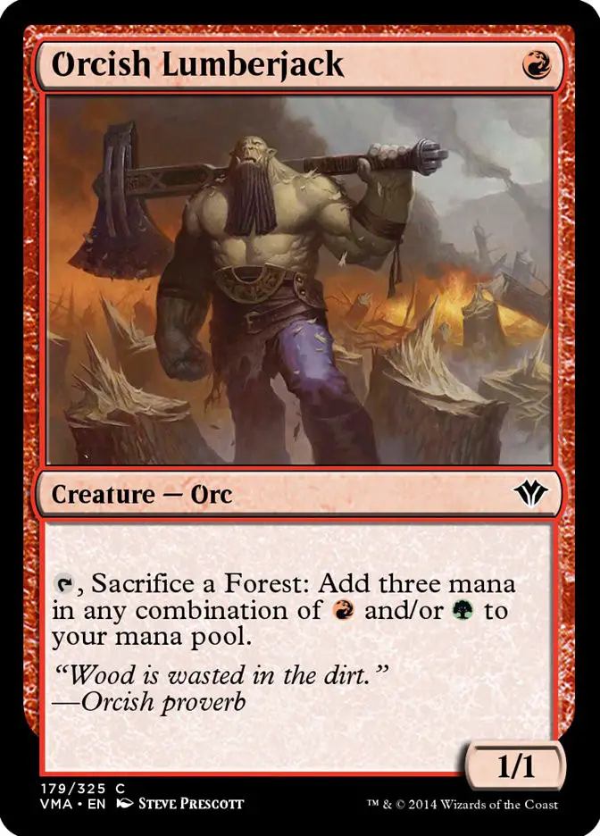 Orcish Lumberjack (Vintage Masters)