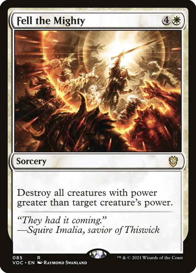 Fell the Mighty (Crimson Vow Commander)