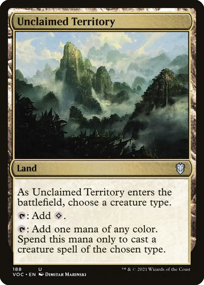 Unclaimed Territory (Crimson Vow Commander)