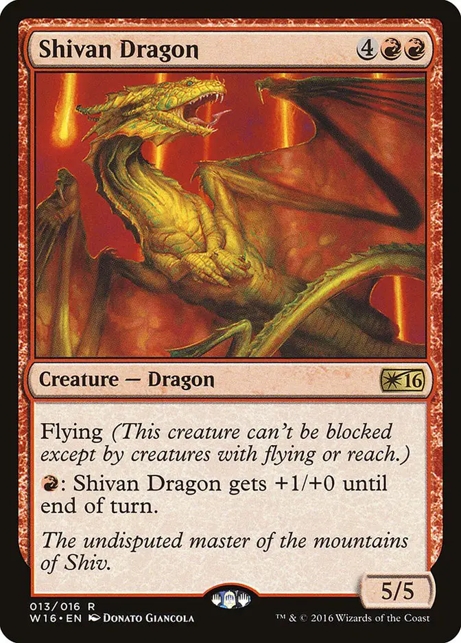 Shivan Dragon (Welcome Deck 2016)