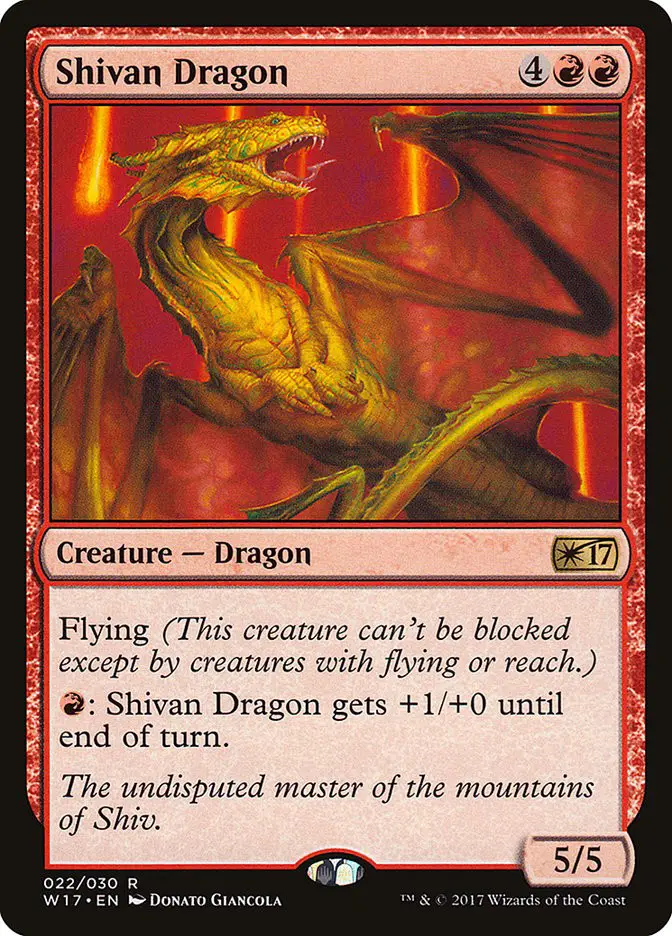 Shivan Dragon (Welcome Deck 2017)