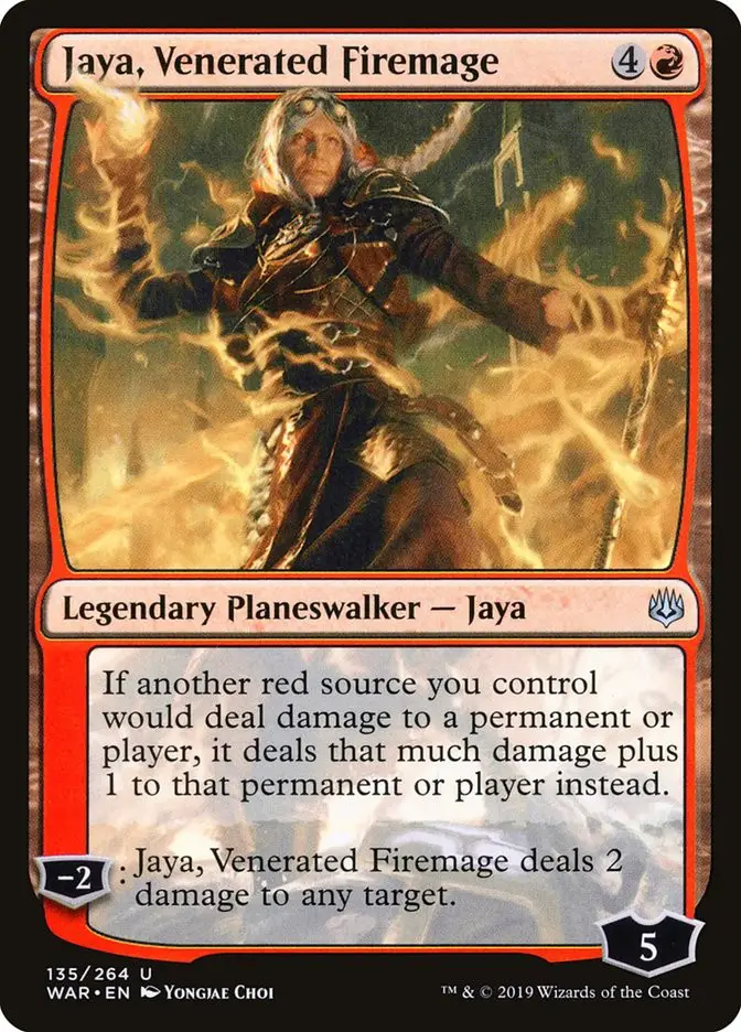 Jaya  Venerated Firemage (War of the Spark)