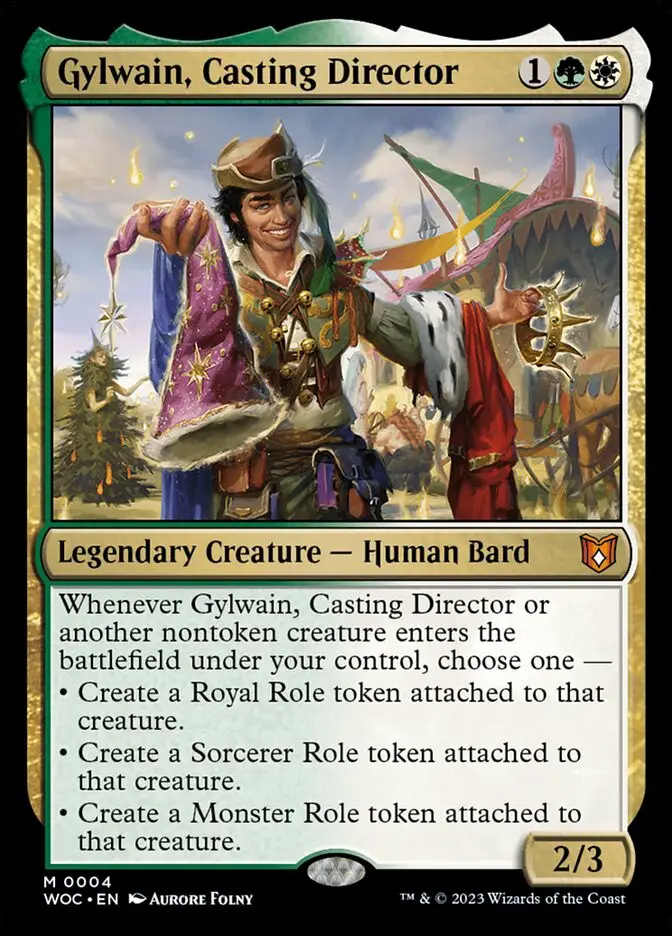 Gylwain  Casting Director (Wilds of Eldraine Commander)