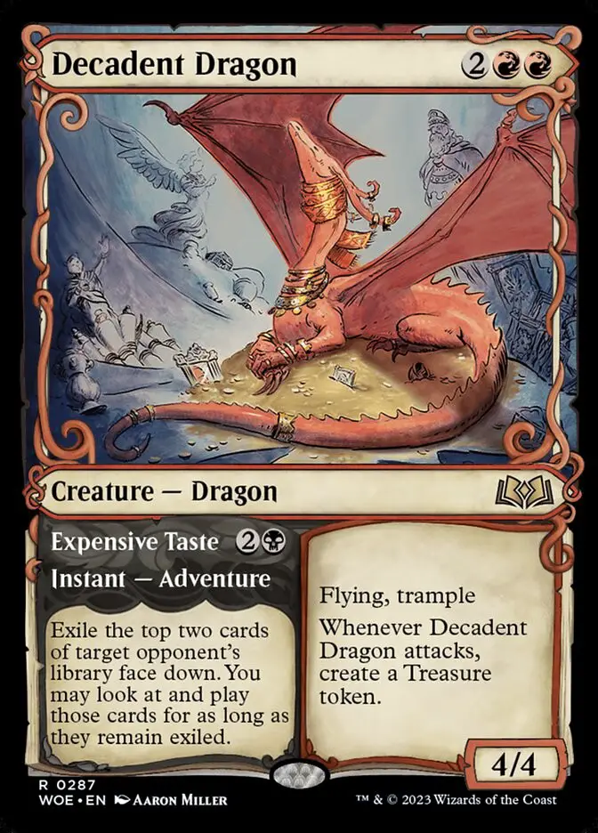 Decadent Dragon    Expensive Taste (Wilds of Eldraine)