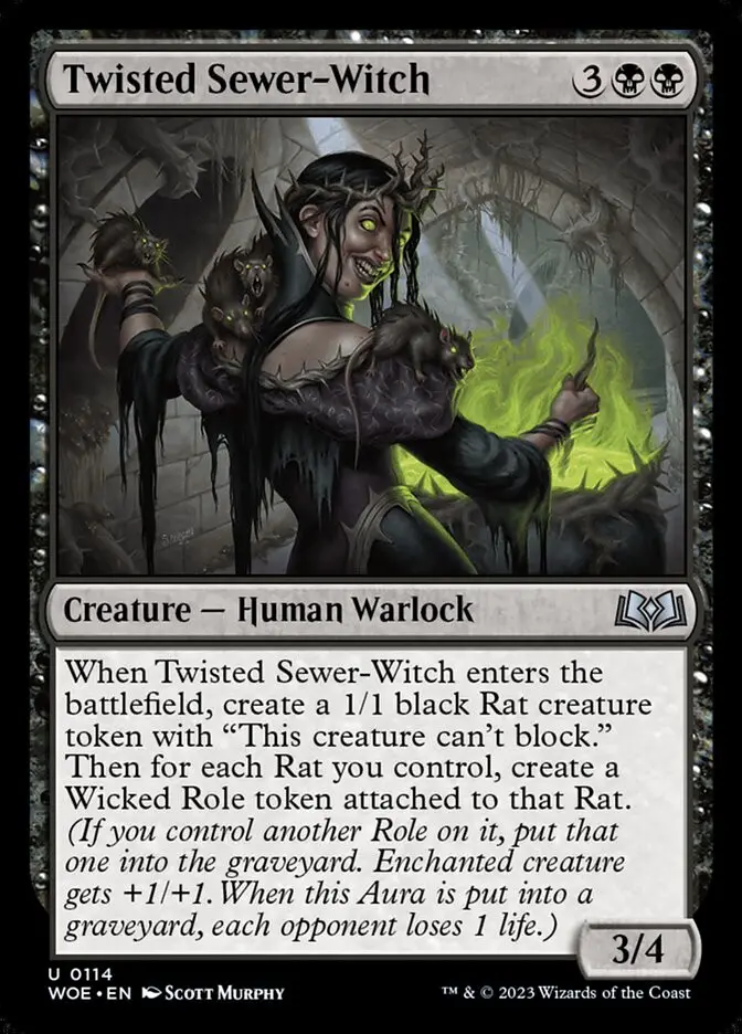 Twisted Sewer Witch (Wilds of Eldraine)