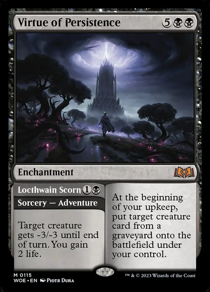 Virtue of Persistence    Locthwain Scorn (Wilds of Eldraine)
