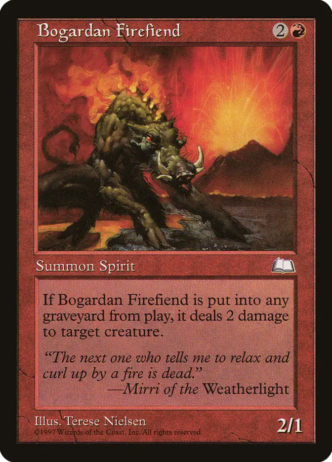 Bogardan Firefiend (Weatherlight)