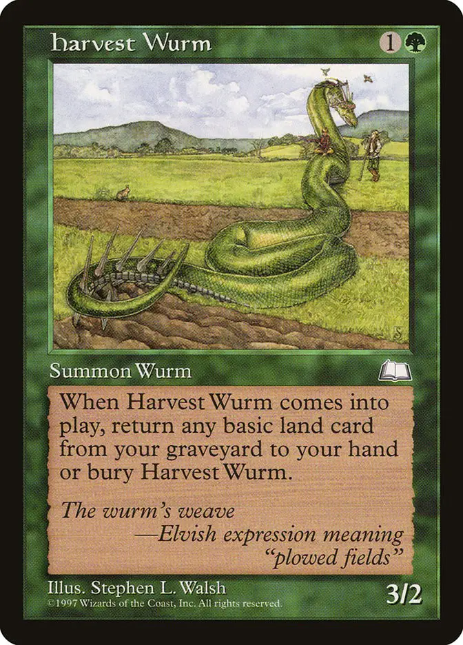 Harvest Wurm (Weatherlight)