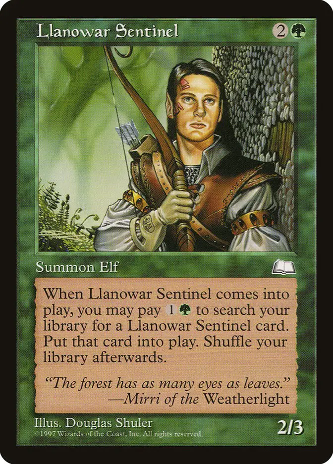 Llanowar Sentinel (Weatherlight)