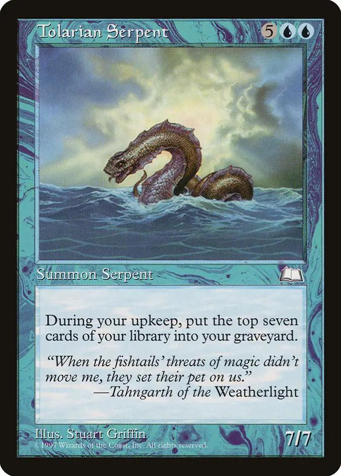 Tolarian Serpent (Weatherlight)