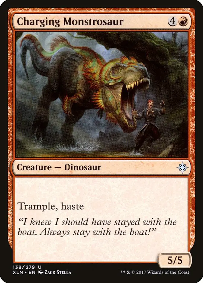 Charging Monstrosaur (Ixalan)