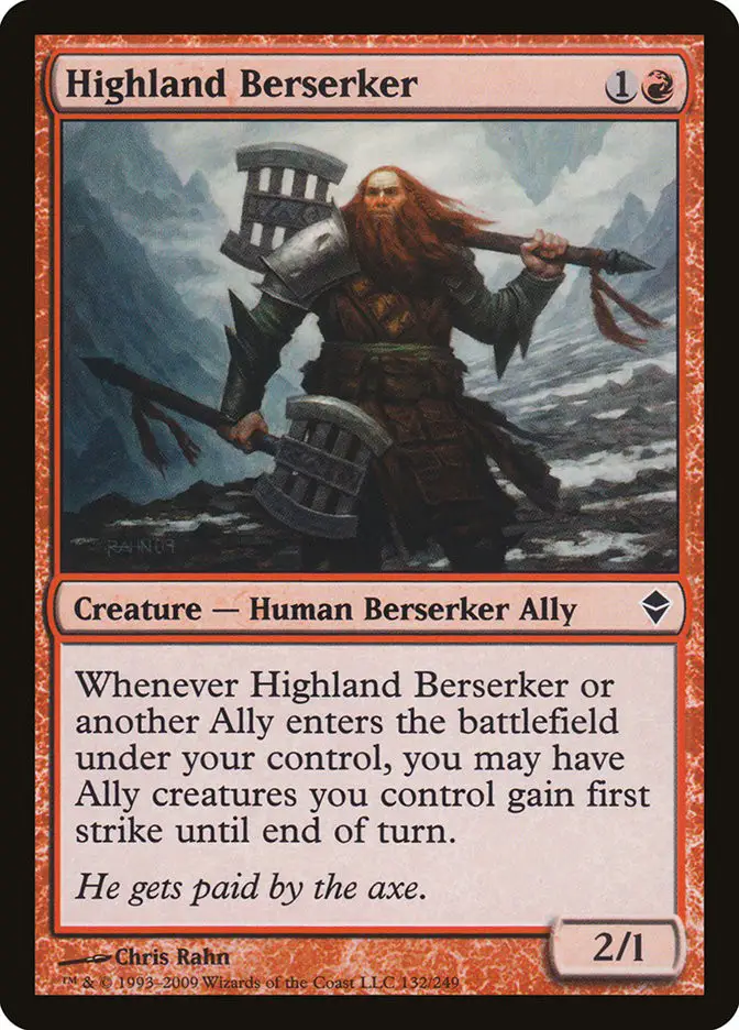Highland Berserker (Zendikar)
