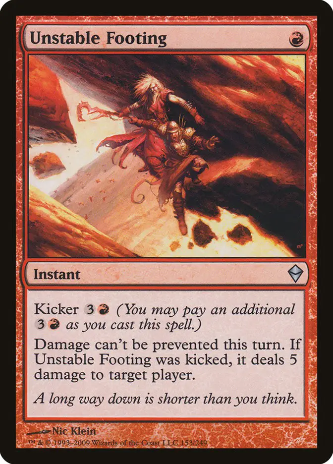 Unstable Footing (Zendikar)