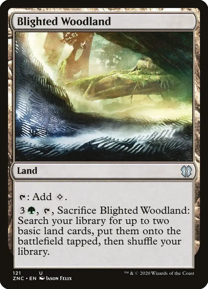 Blighted Woodland (Zendikar Rising Commander)