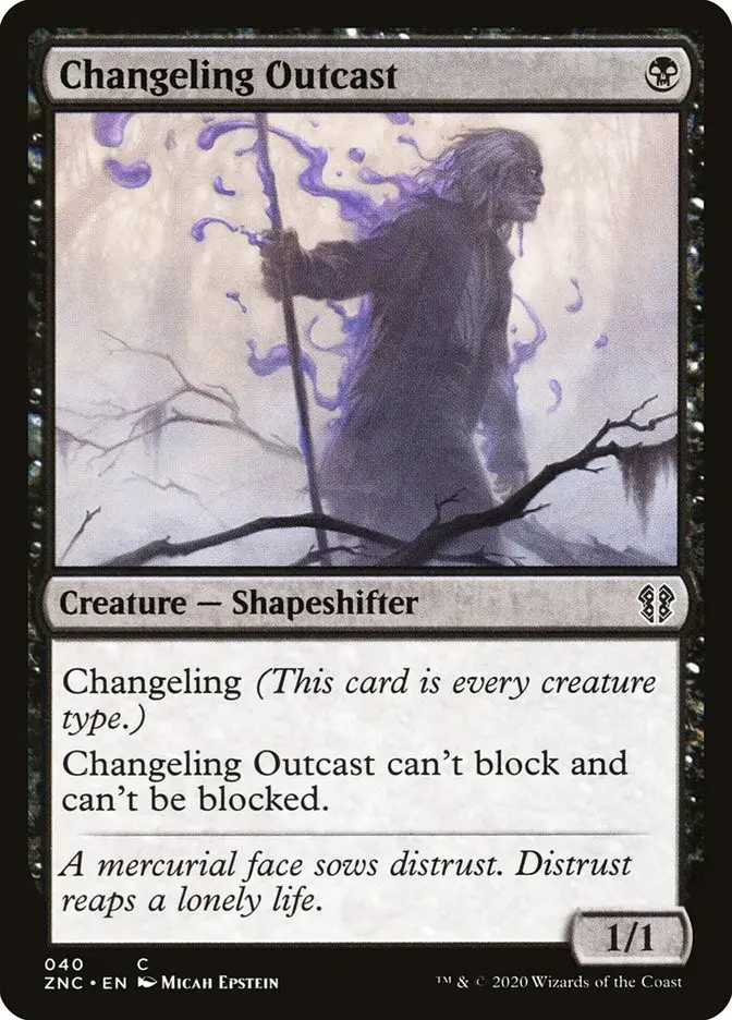 Changeling Outcast (Zendikar Rising Commander)