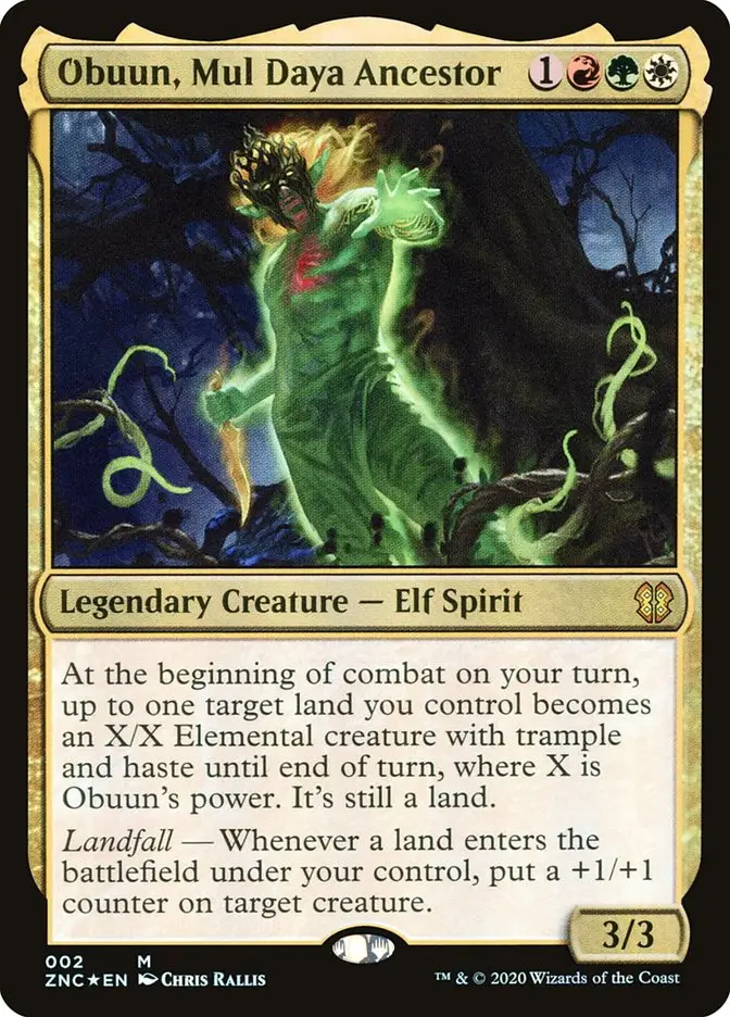 Obuun  Mul Daya Ancestor (Zendikar Rising Commander)
