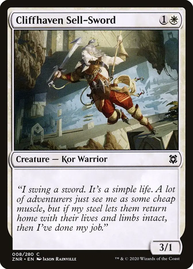 Cliffhaven Sell Sword (Zendikar Rising)