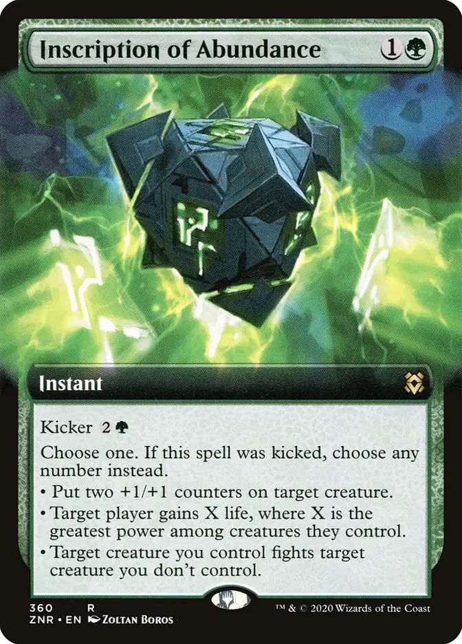 Inscription of Abundance (Zendikar Rising)