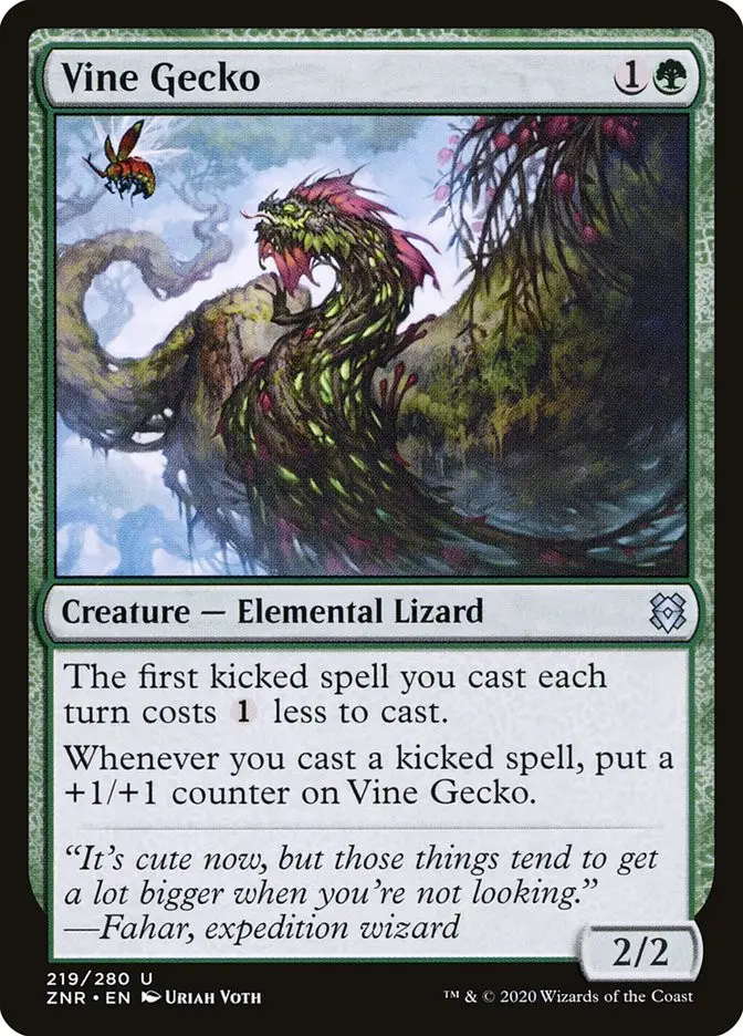 Vine Gecko (Zendikar Rising)